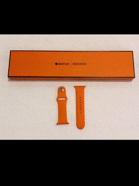 Authentic Apple Watch Hermes orange sports band